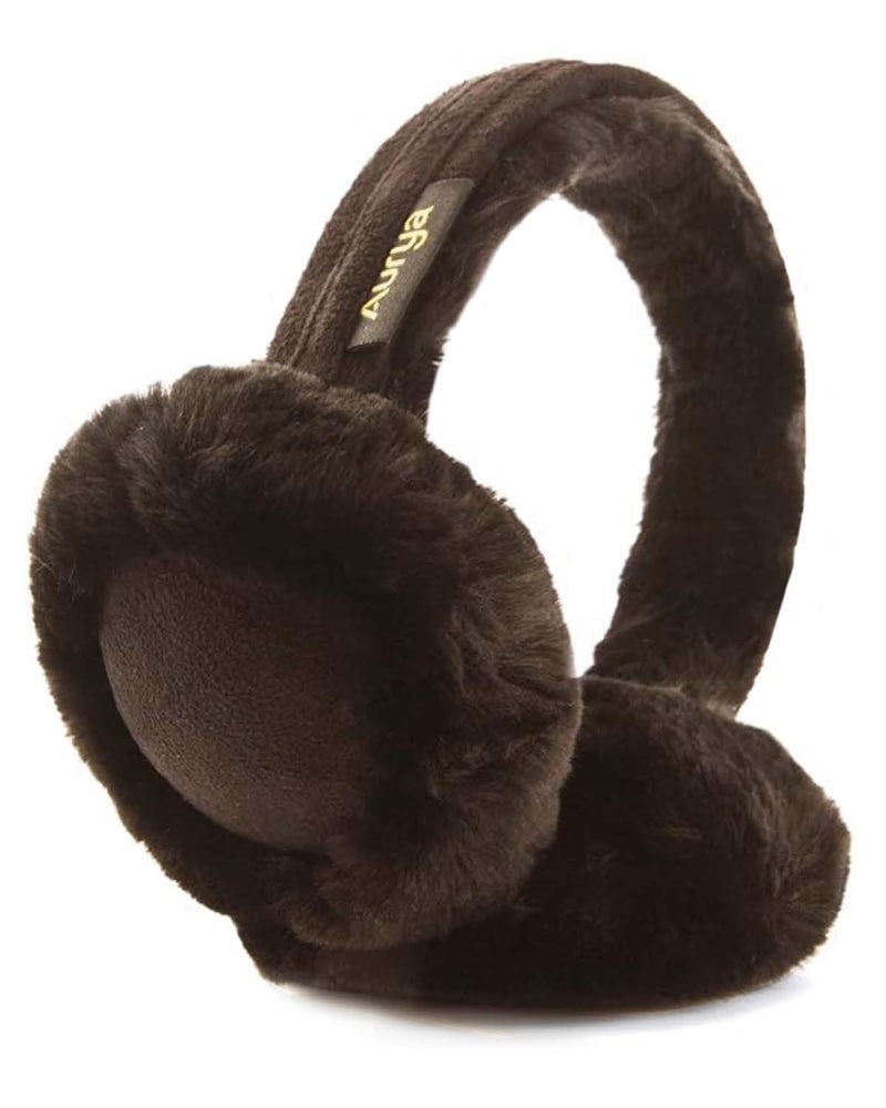 Aurya Ear Muffs - Classic Unisex Ear Warmer Winter Outdoor Earmuffs for Women (Coffee, Standard) - Image 1